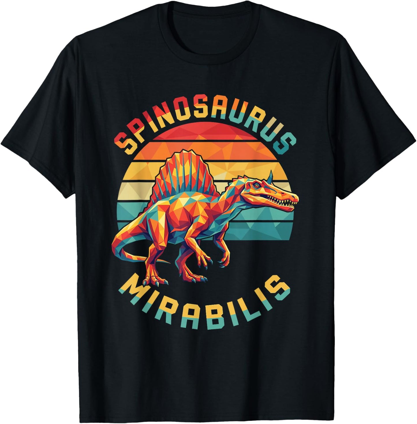 New Spinosaurus Mirabilis 2026 Discovery Hell Heron Dinosaur T-Shirt - T-Shirt | Black