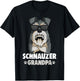 Miniature Schnauzer Grandpa Schnauzer Dog T-Shirt - T-Shirt | Black