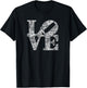 Vintage Cute Ladies Love Philadelphia PA Fan Elegant Philly T-Shirt - T-Shirt | Black