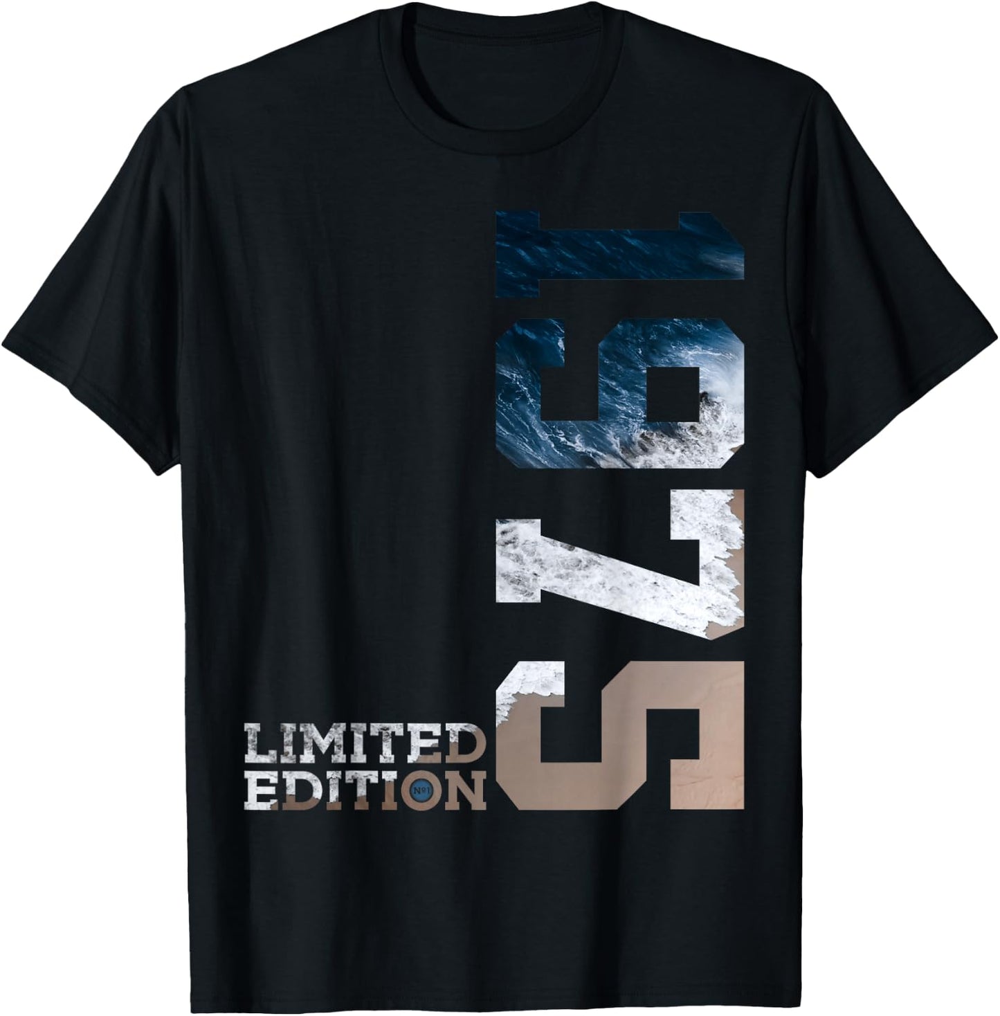 51st Birthday Limited Edition 1975 T-Shirt - T-Shirt | Black