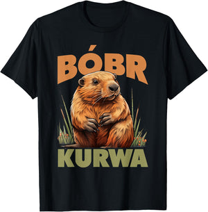 Bobr Kurwa - Bober Beaver Bobr T-Shirt - T-Shirt | Black