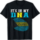 It's In My DNA Bahamas Flag Shirt Fingerprint Bahamian Pride T-Shirt - T-Shirt | Black