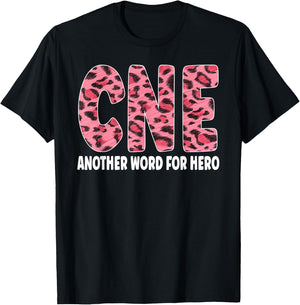CNE Leopard Nurse Life Certified Nurse Educator T-Shirt - T-Shirt | Black