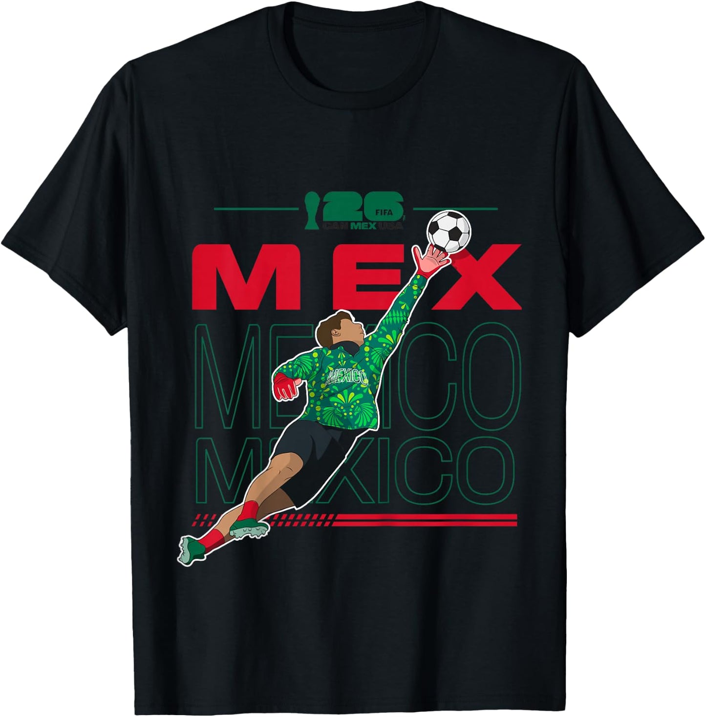 Kids FIFA WORLD CUP26 Mexico Host Country Save T-Shirt - T-Shirt | Black