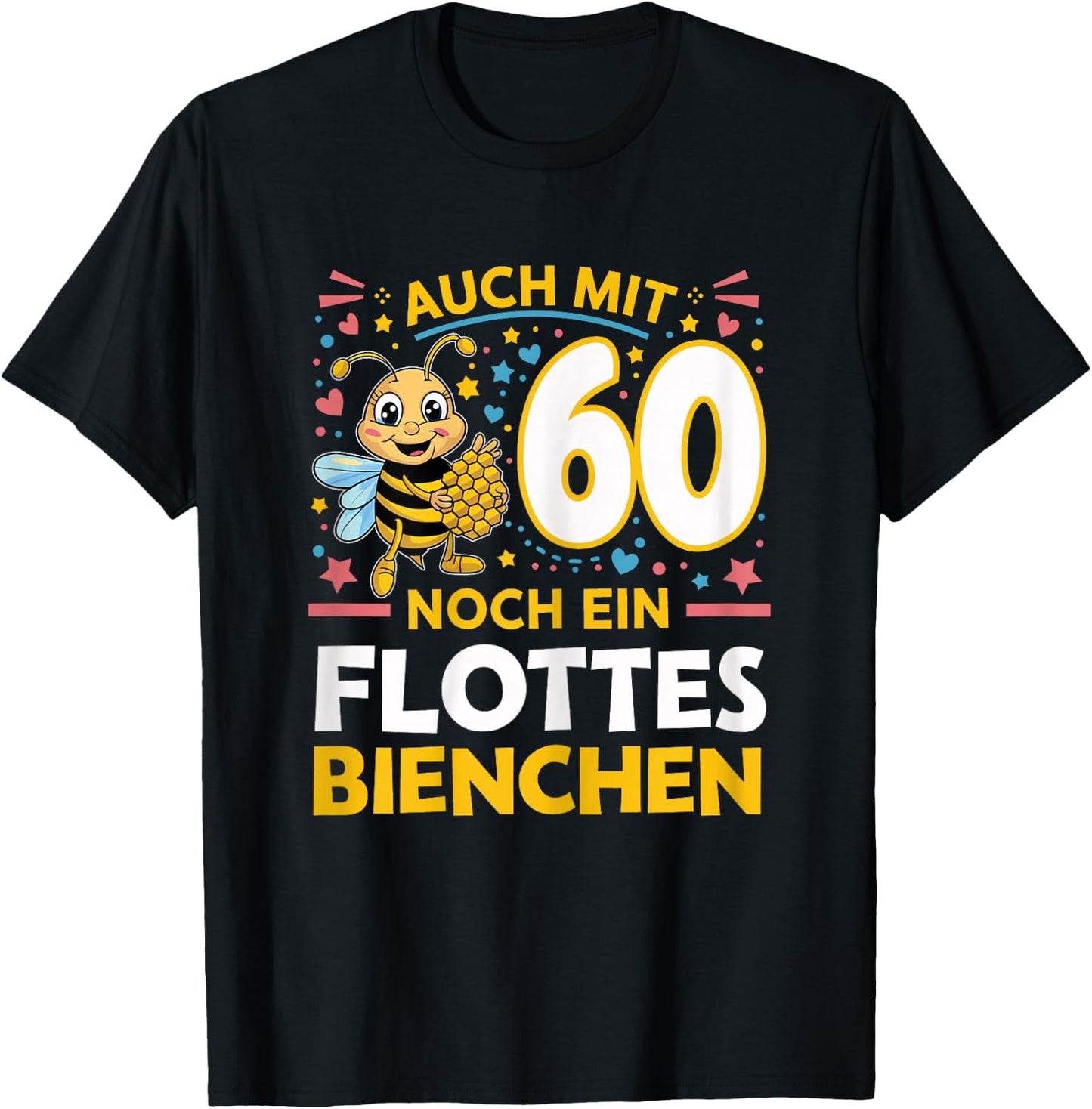60th Birthday Woman 60 Years 1964 Decorative Funny Gift Women's , black T-Shirt - T-Shirt | Black