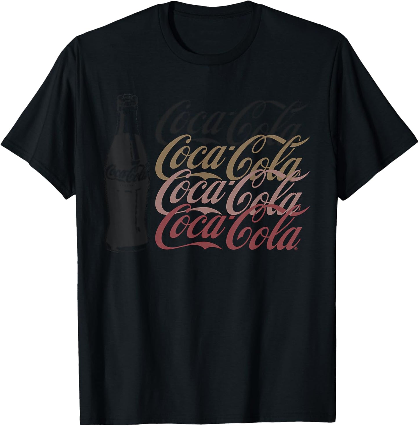 Coca Cola Logo Ombre T-Shirt - T-Shirt | Black