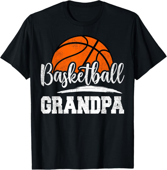 Basketball Grandpa Basketball Player Game Day Father's Day T-Shirt - T-Shirt | Black