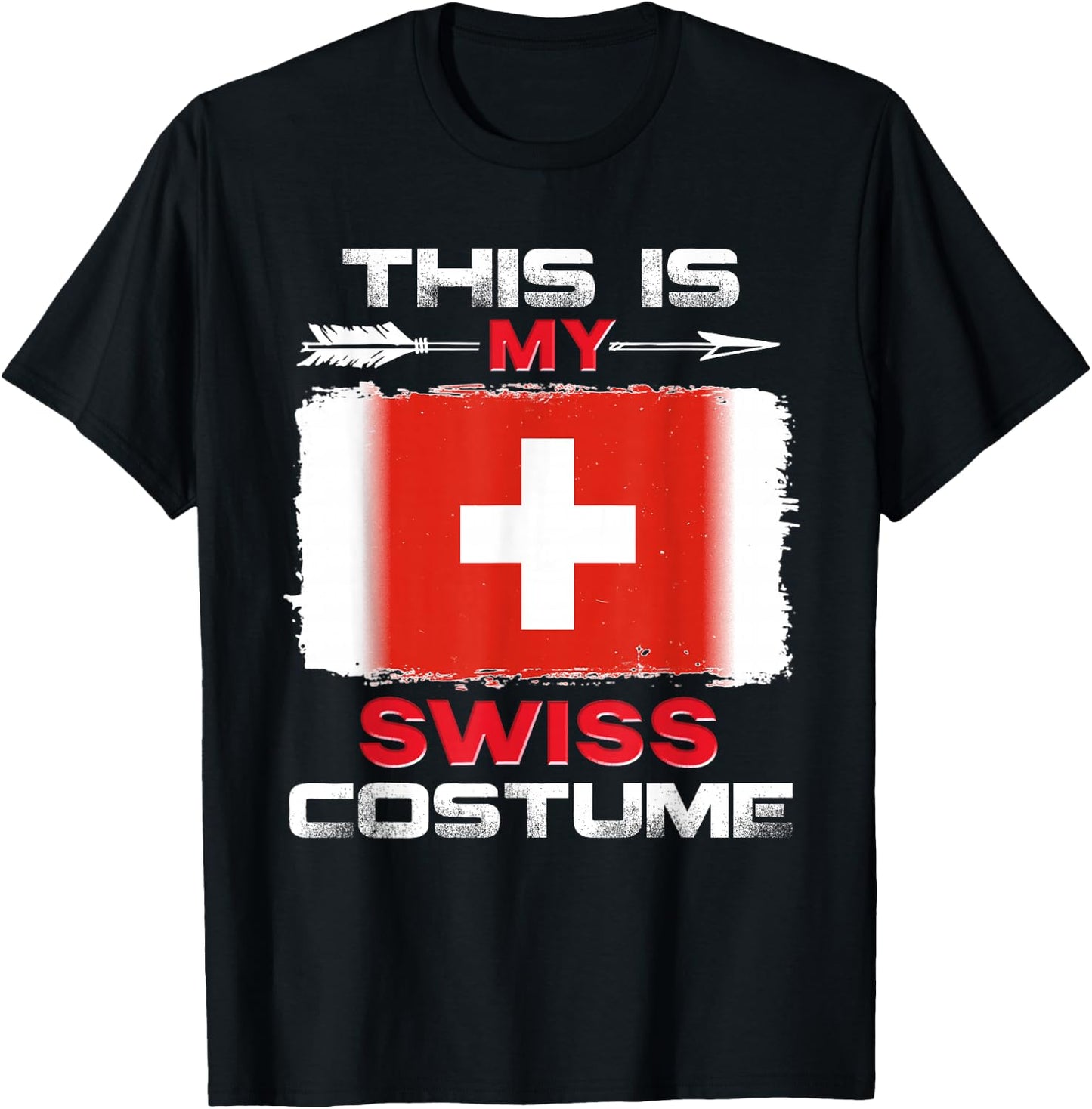 Das ist mein Schweizer Kostüm Schweiz , black T-Shirt - T-Shirt | Black