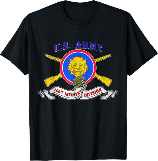 106th Infantry Division 106th ID Veteran Vintage Gifts T-Shirt - T-Shirt | Black