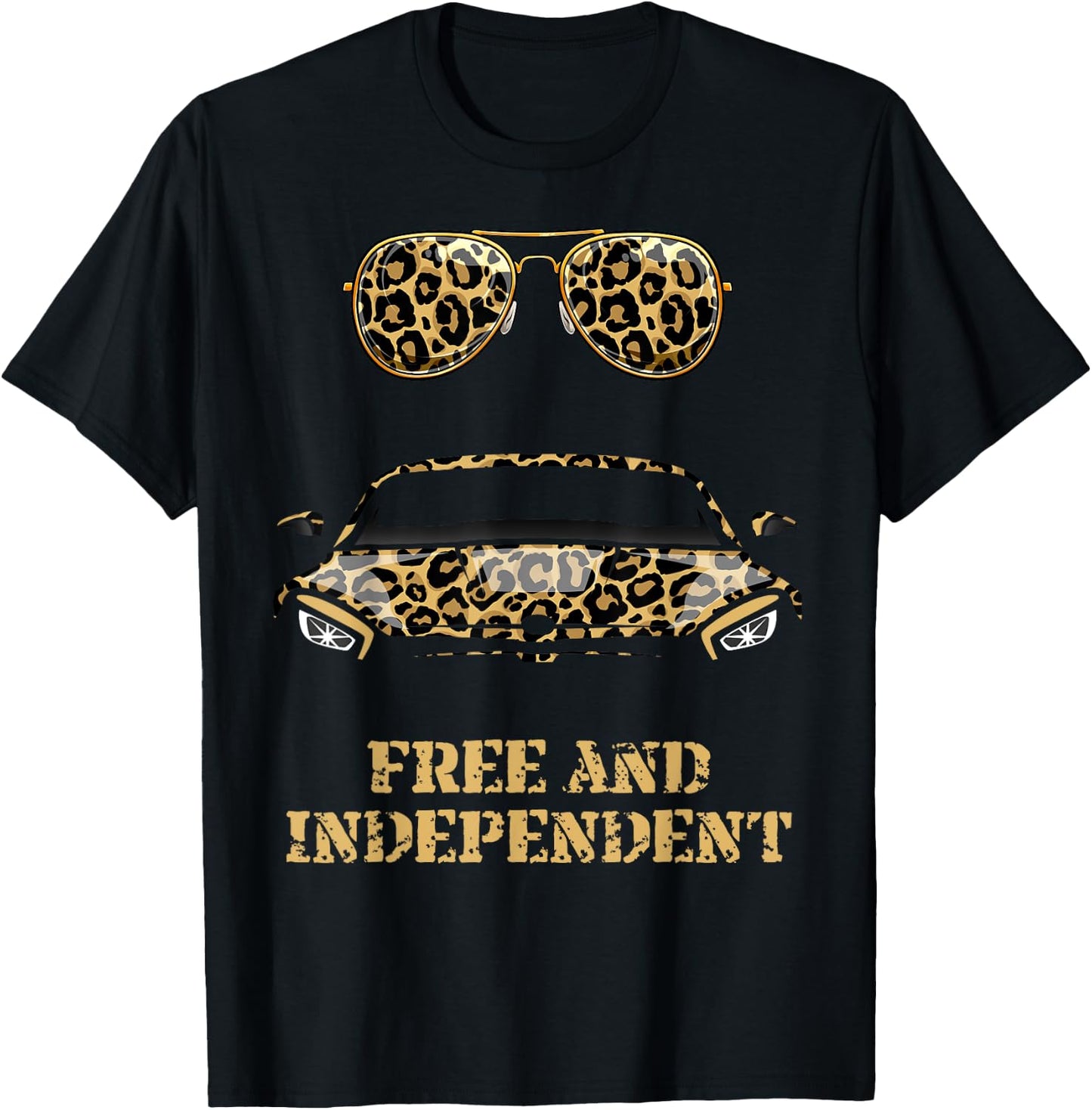 Leopardenhemd für Herren, Jungen, Jugendliche. Herren-Hemd mit Leopardenmuster T-Shirt - T-Shirt | Black