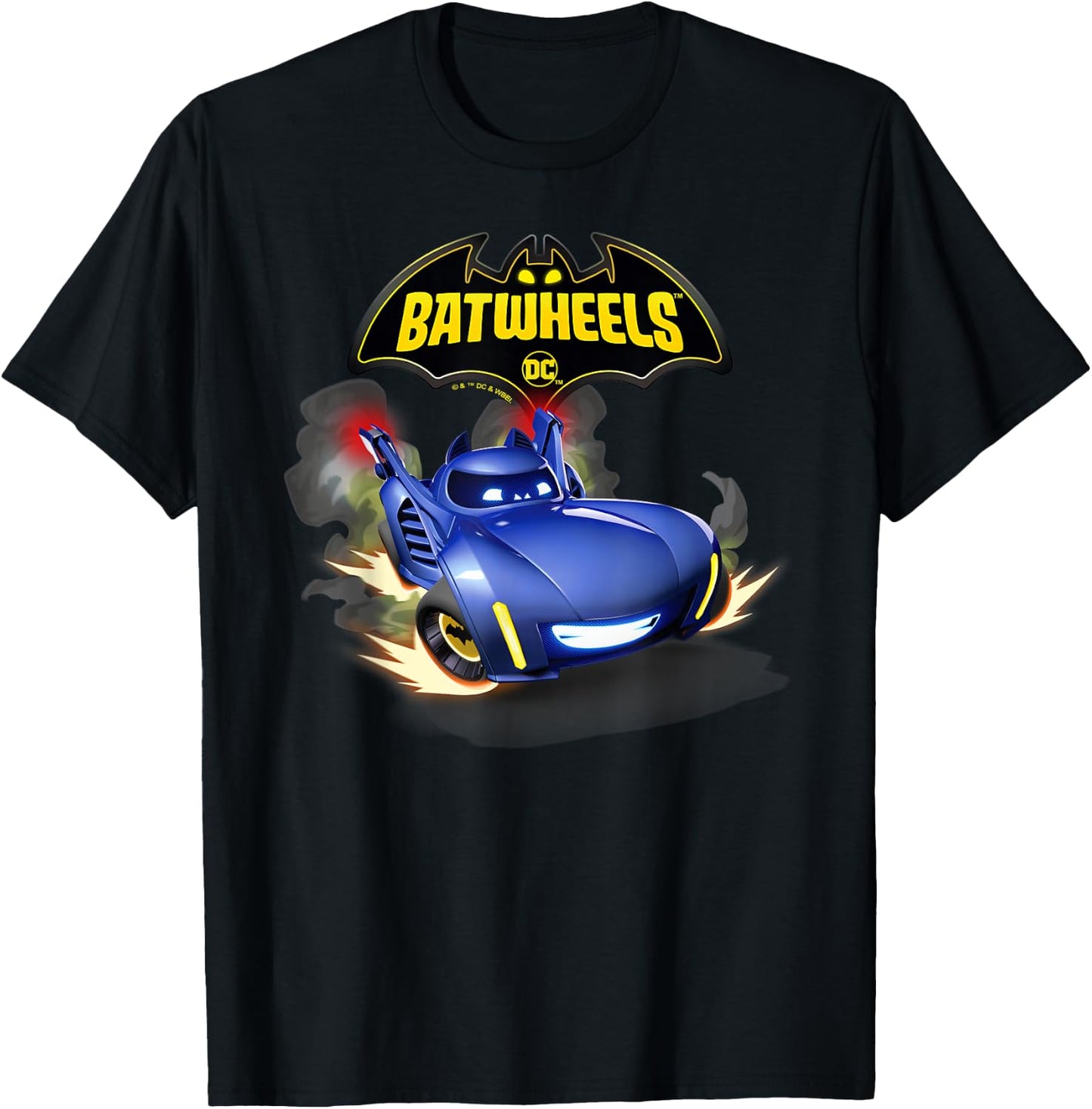 Batman Batwheels BAM and Logo T-Shirt - T-Shirt | Black