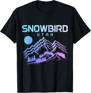 Snowbird Utah Ski Winter sports Skiing Skier T-Shirt - T-Shirt | Black
