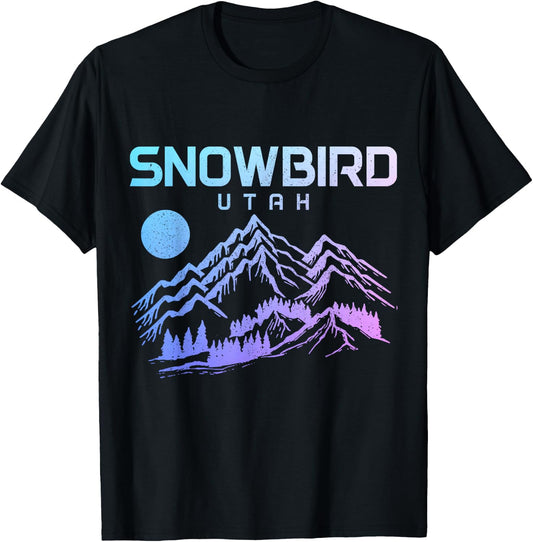 Snowbird Utah Ski Winter sports Skiing Skier T-Shirt - T-Shirt | Black