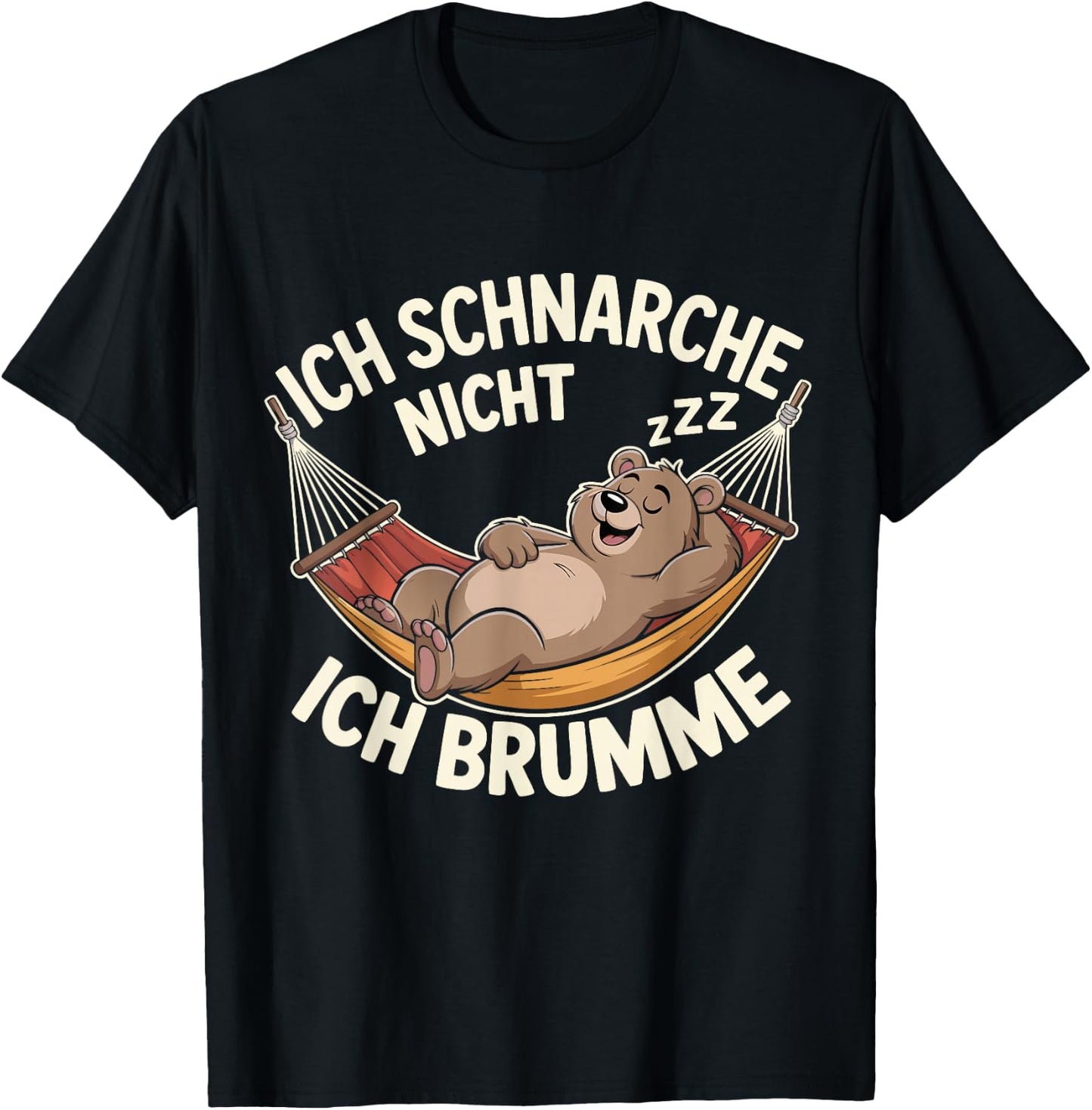 Lustige Schlafanzug Schlafshirt Männer Herren Damen Schlaf T-Shirt - T-Shirt | Black