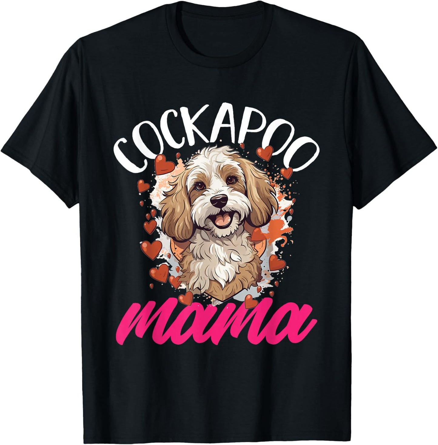 Cockapoo Dog Breed Pet Cockapoo Mama T-Shirt - T-Shirt | Black