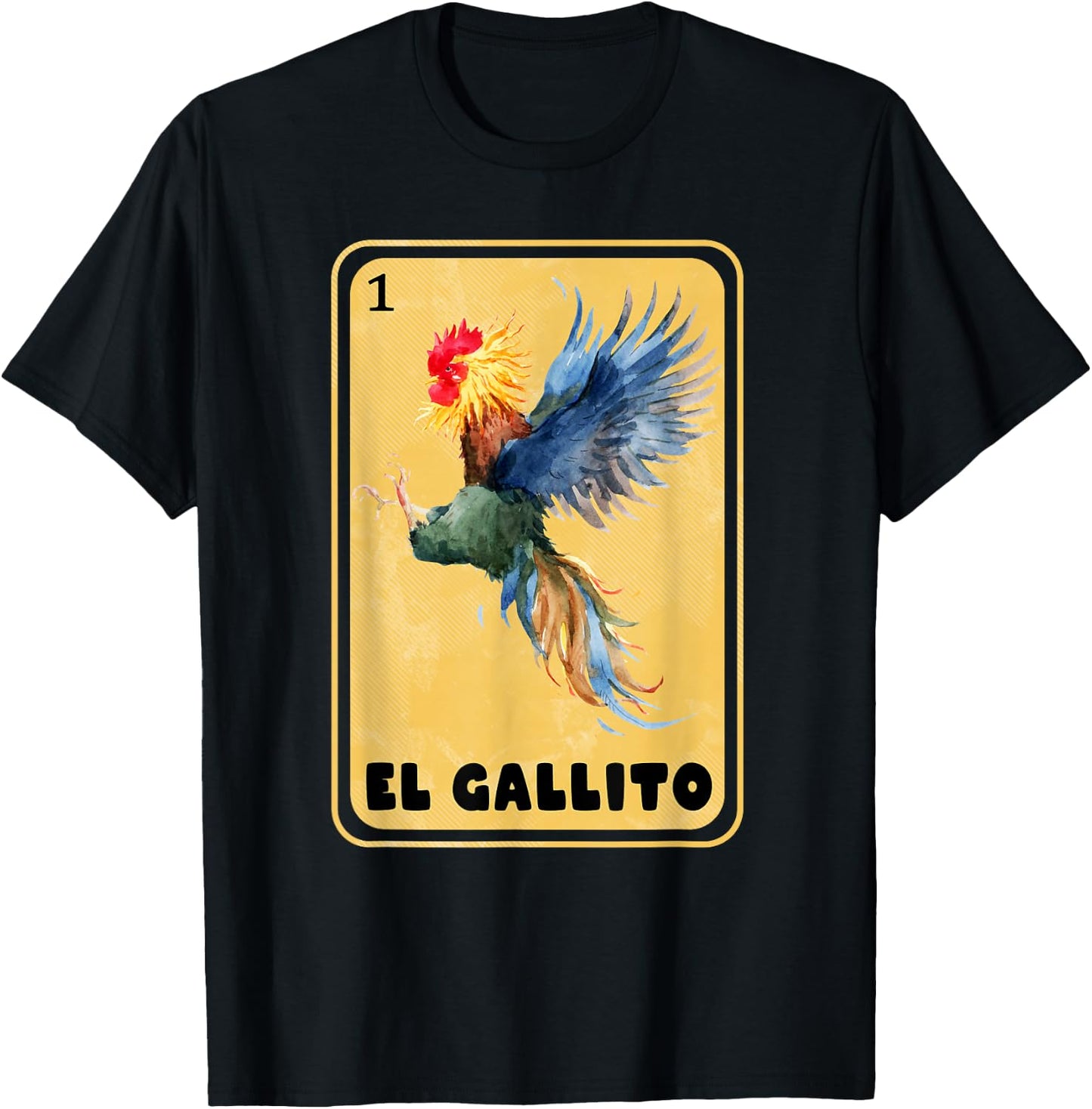 Funny Spanish-Mexican Bingo Gifts for Gallito - El Gallito T-Shirt - T-Shirt | Black