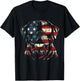 Mastiff Dad American Flag Patriotic Dog Lover T-Shirt - T-Shirt | Black