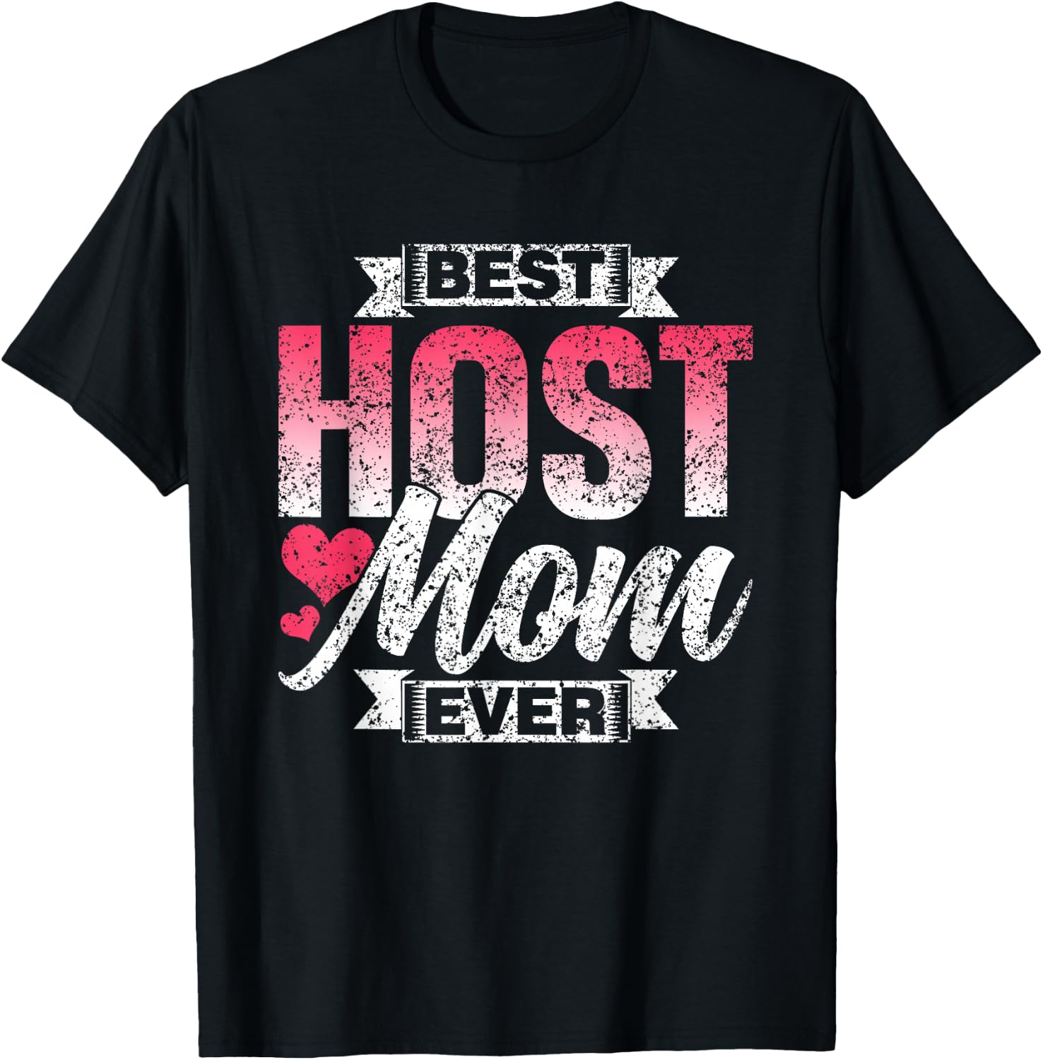 with German Text "Beste Gastmutter Aller Zeit" [German Language], black T-Shirt - T-Shirt | Black
