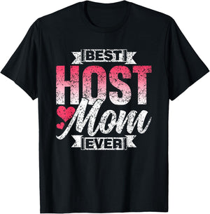 with German Text "Beste Gastmutter Aller Zeit" [German Language], black T-Shirt - T-Shirt | Black