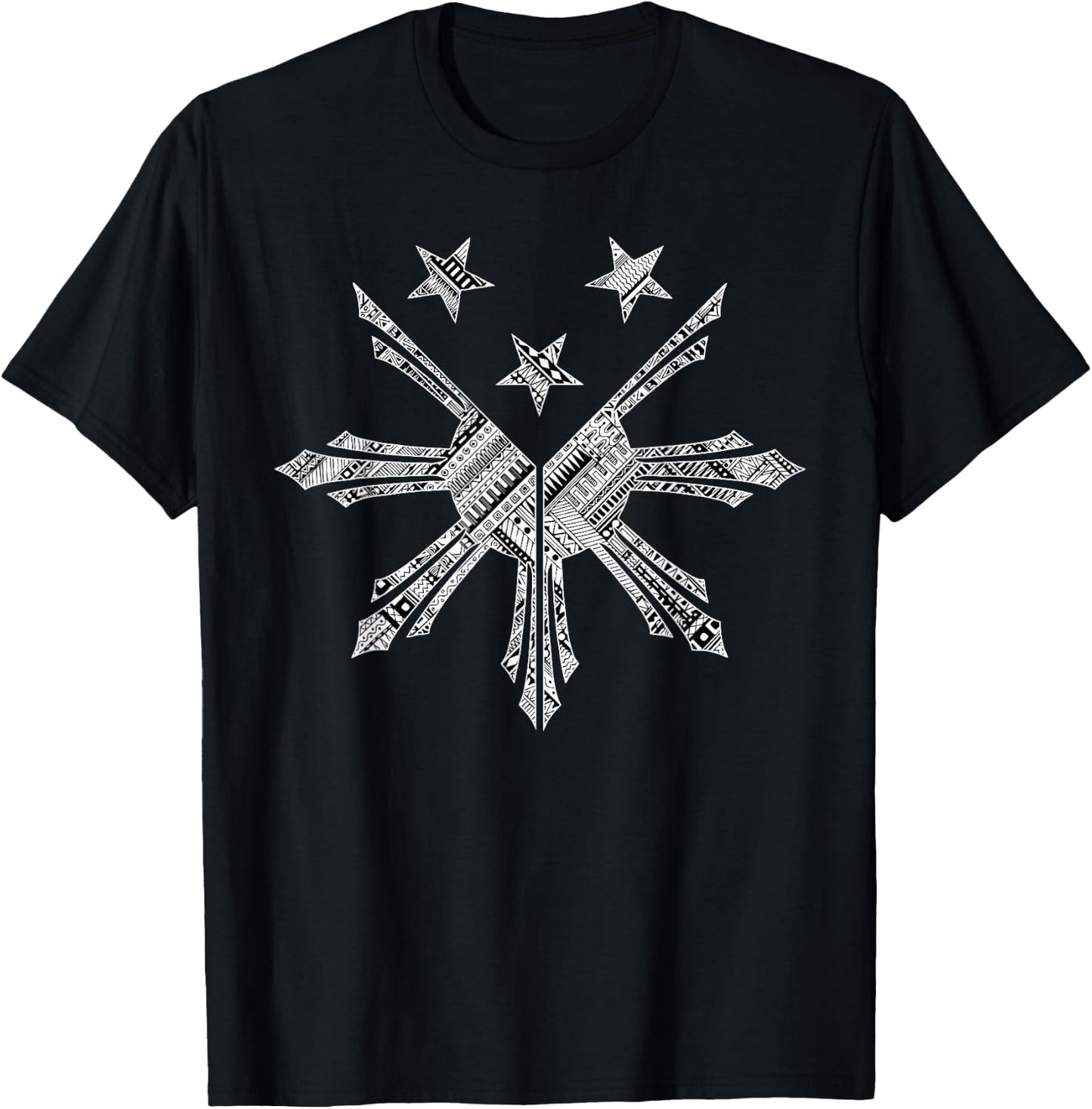Filipino Heritage Tattoo Gift Design Idea T-Shirt - T-Shirt | Black