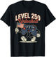 Funny Level 250 Unlocked 250th Anniversary Birthday Gamer T-Shirt - T-Shirt | Black