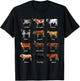 Cow Design with Cow Design, black T-Shirt - T-Shirt | Black