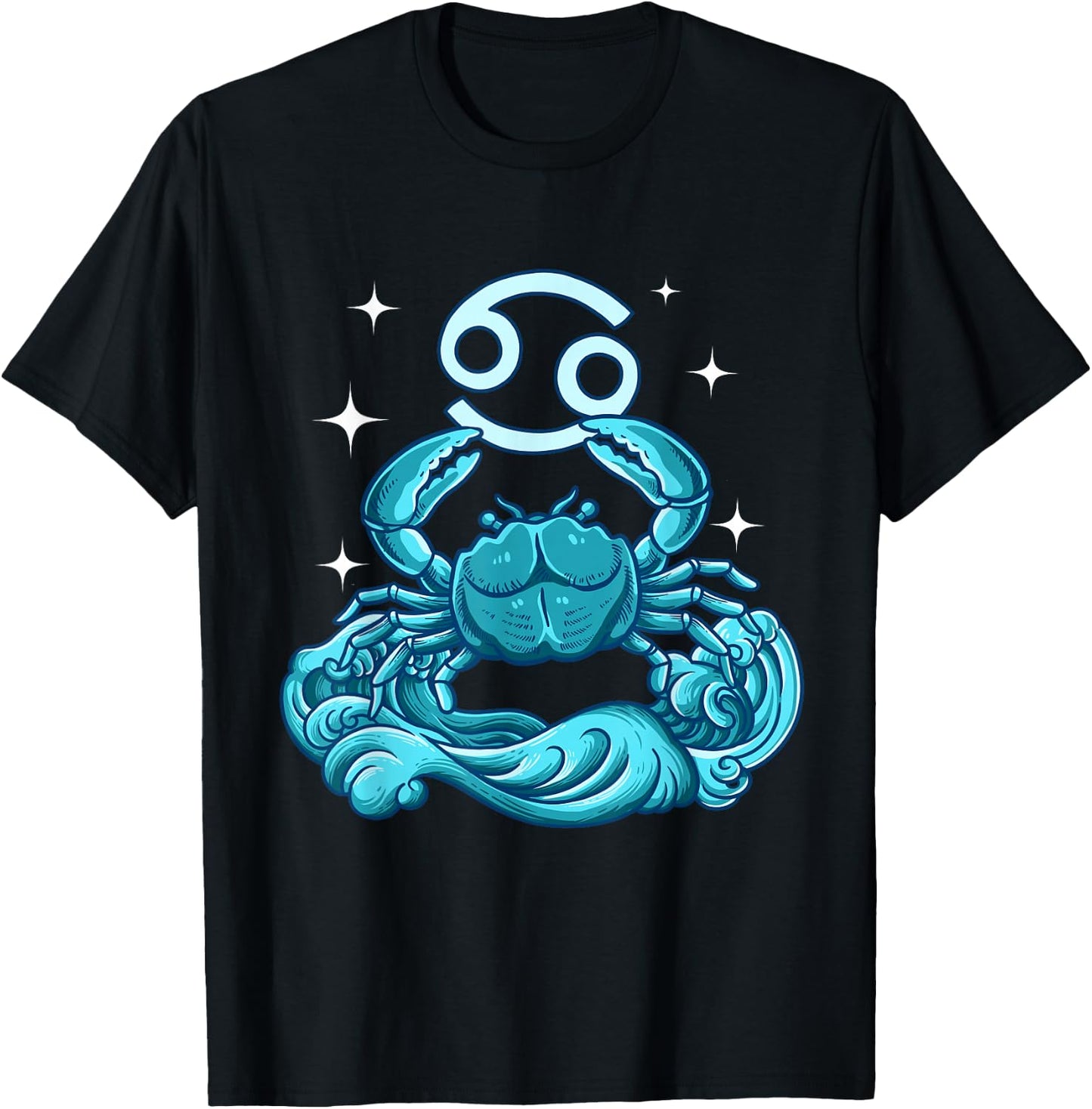 Cancer Zodiac Sign T-Shirt - T-Shirt | Black