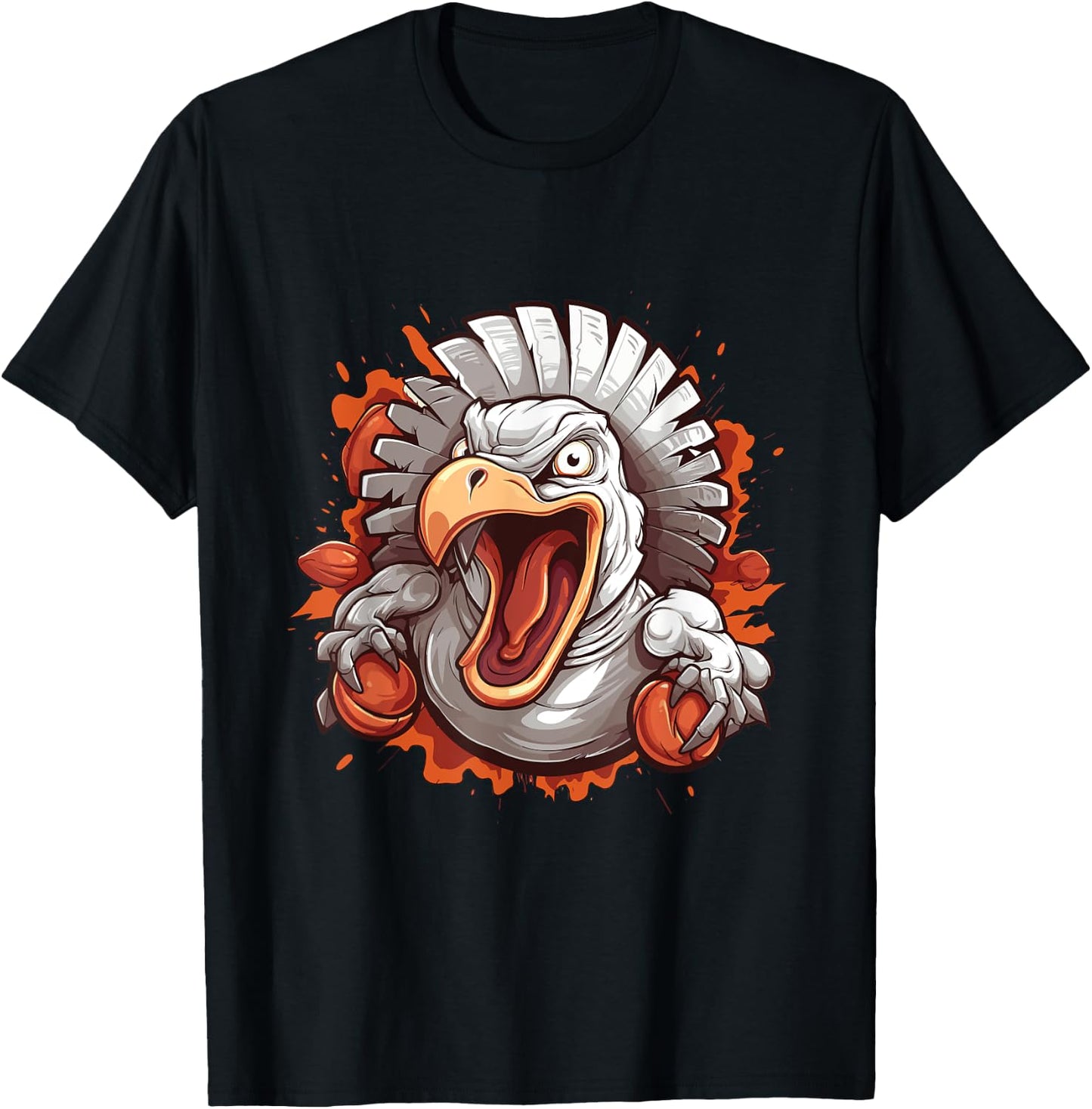 Thanksgiving Turkey T-Shirt - T-Shirt | Black