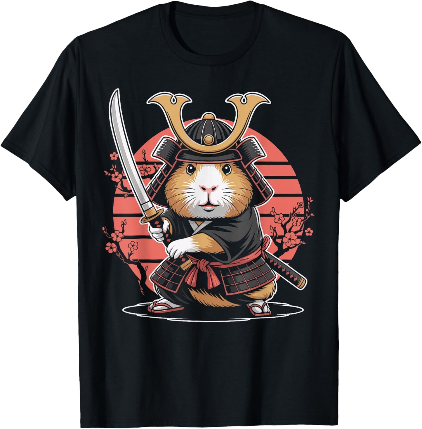 Guinea Pig Samurai Guinea Pig T-Shirt - T-Shirt | Black