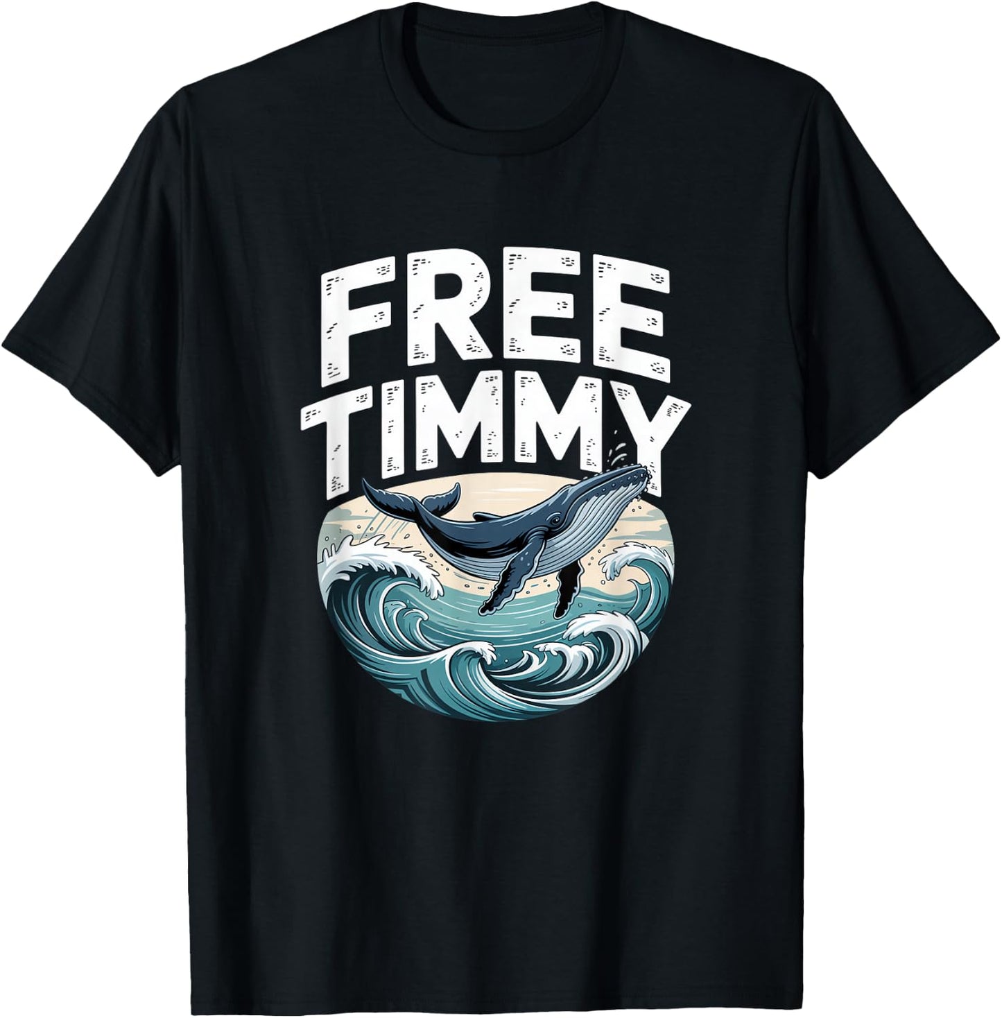 Buckelwal Timmy Walrettung Wismar Timmendorfer Strand Ostsee T-Shirt - T-Shirt | Black