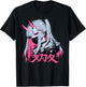 Goth Grunge Demon Anime Girl Waifu Horror Alt Aesthetic , Black, S T-Shirt - T-Shirt | Black