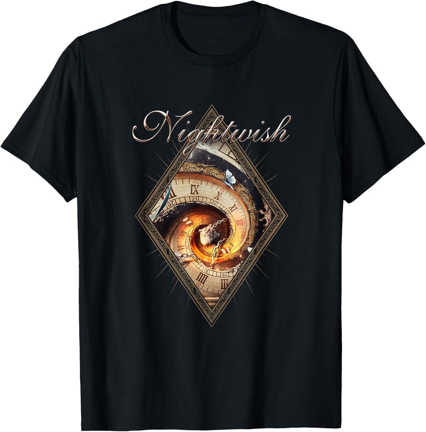 Yesterwynde (Album Cover + Logo) , black T-Shirt - T-Shirt | Black