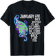 January Girl She Whispered Back I Am The Storm Butterfly T-Shirt - T-Shirt | Black
