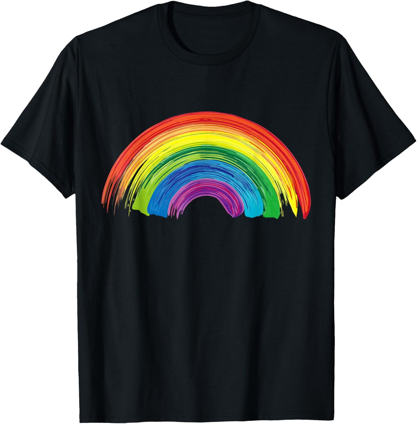 Rainbow Costume Women's Men's Children's Carnival T-Shirt - T-Shirt | Black