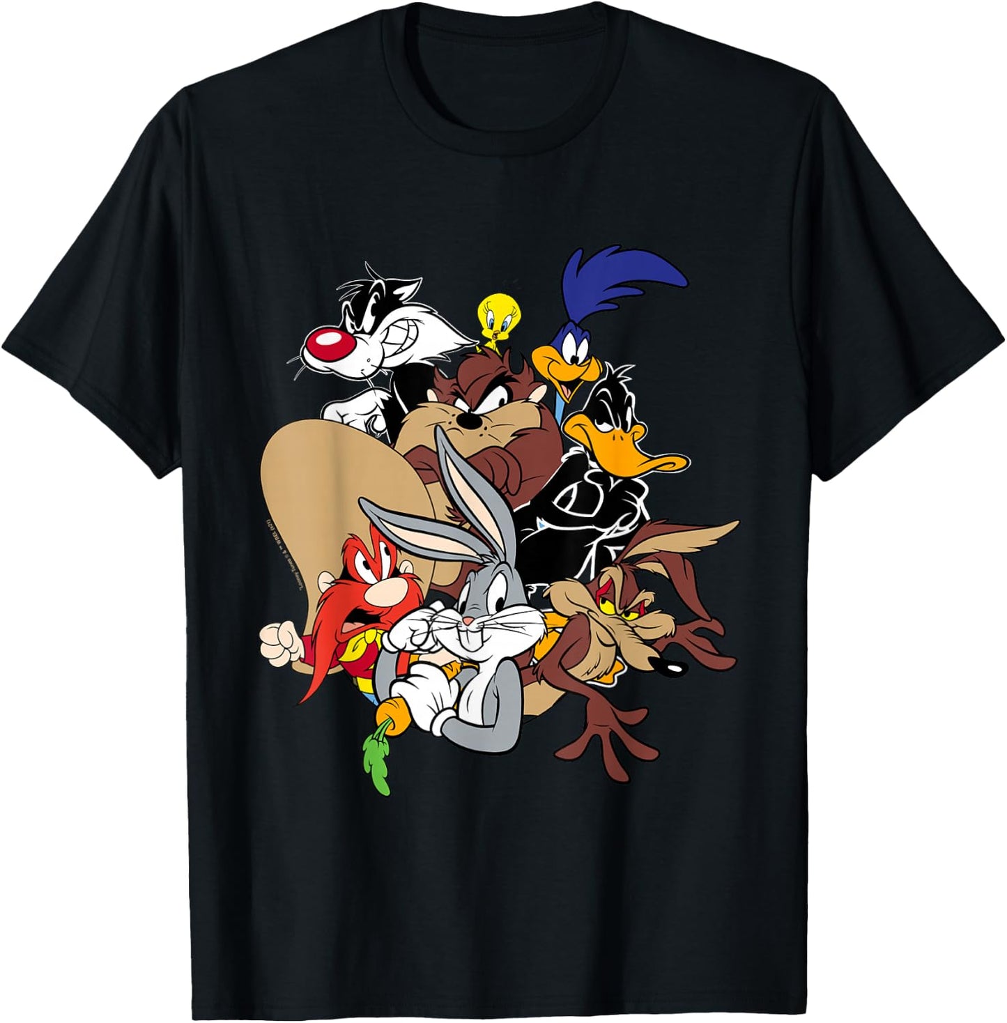 Looney Tunes Main Group of Characters T-Shirt - T-Shirt | Black