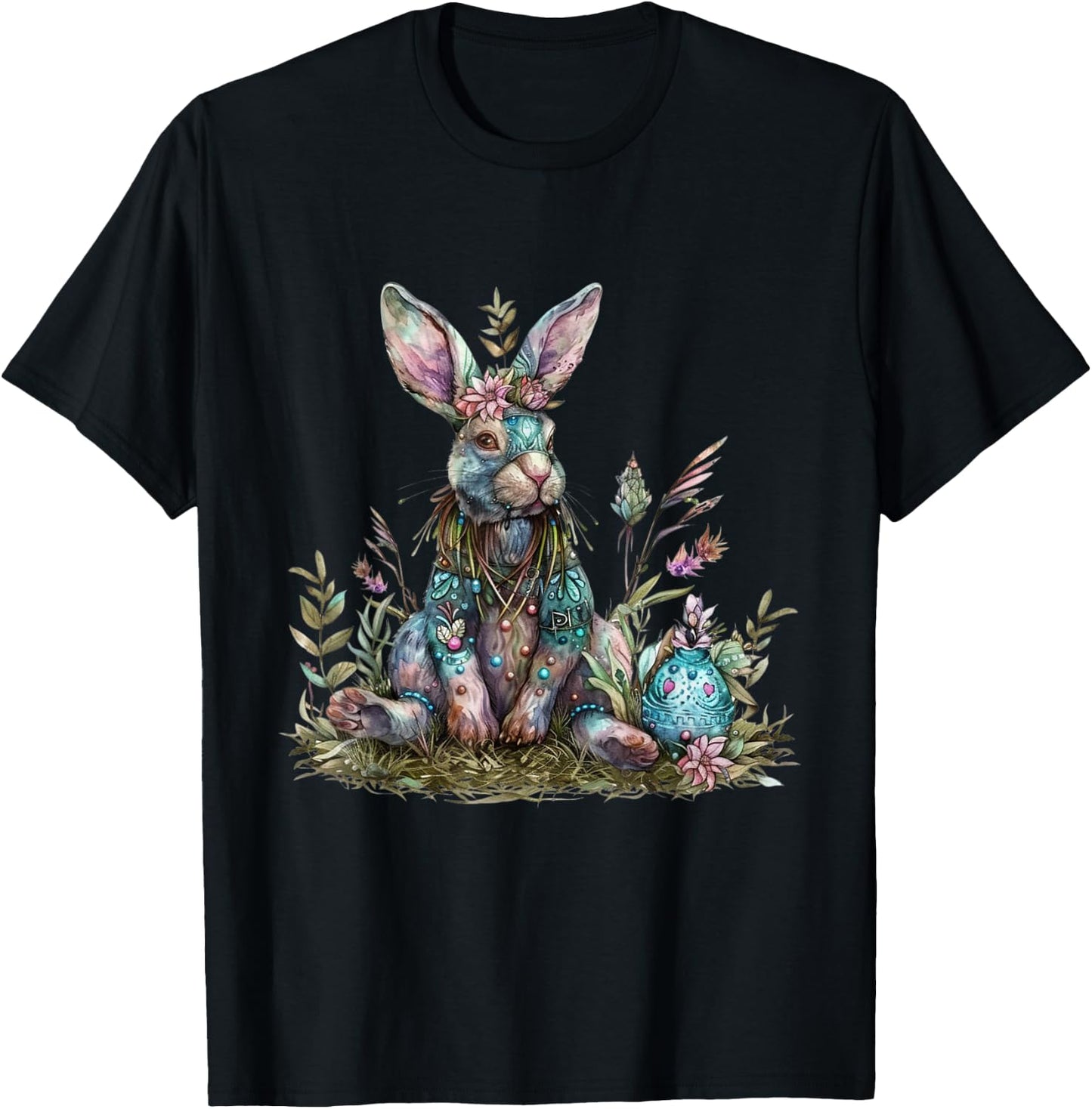 Easter Ostara Eostre Pagan Witchcraft Spring Moon T-Shirt - T-Shirt | Black