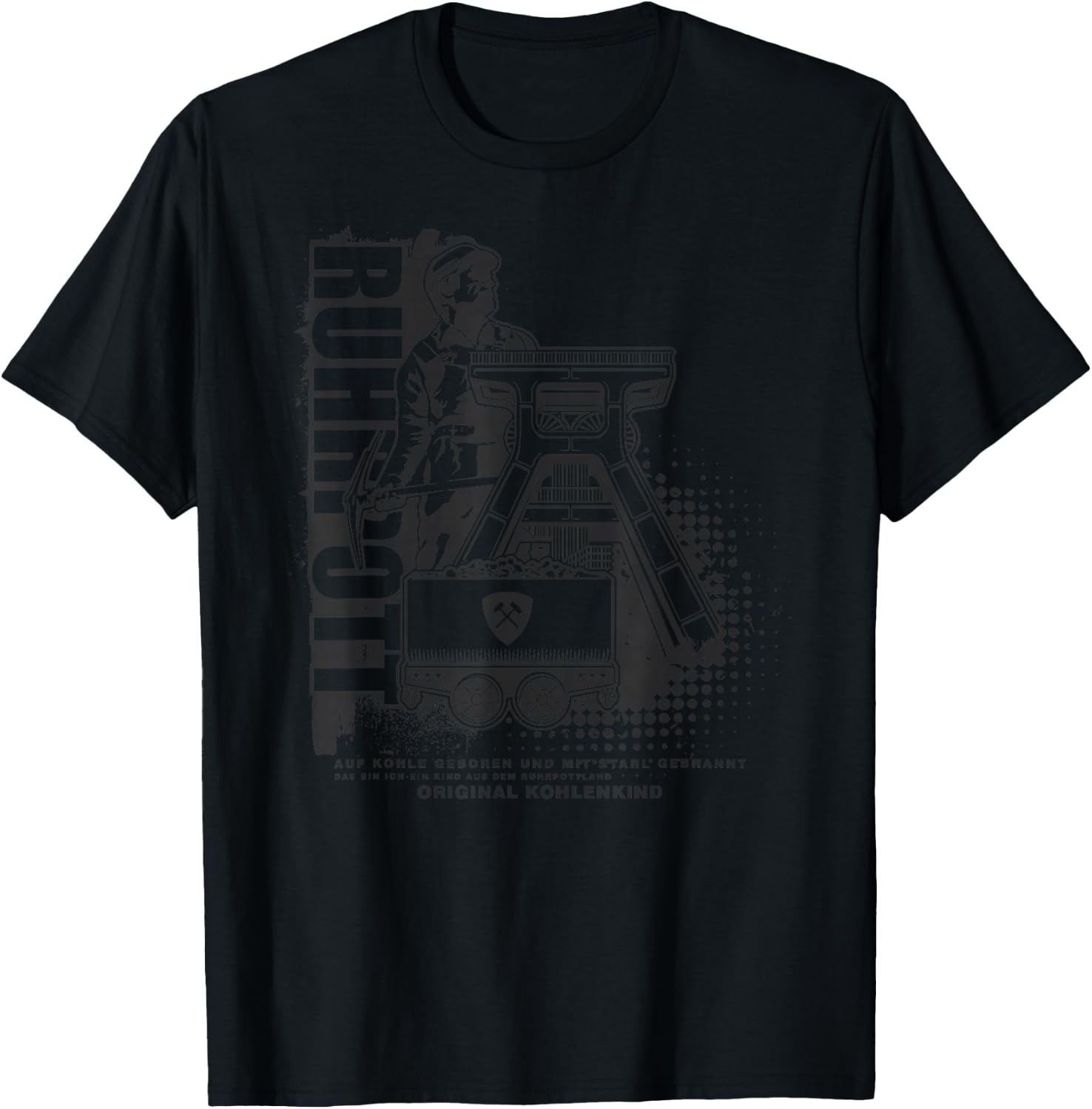Ruhrpott Original Kohlenkind T-Shirt - T-Shirt | Black