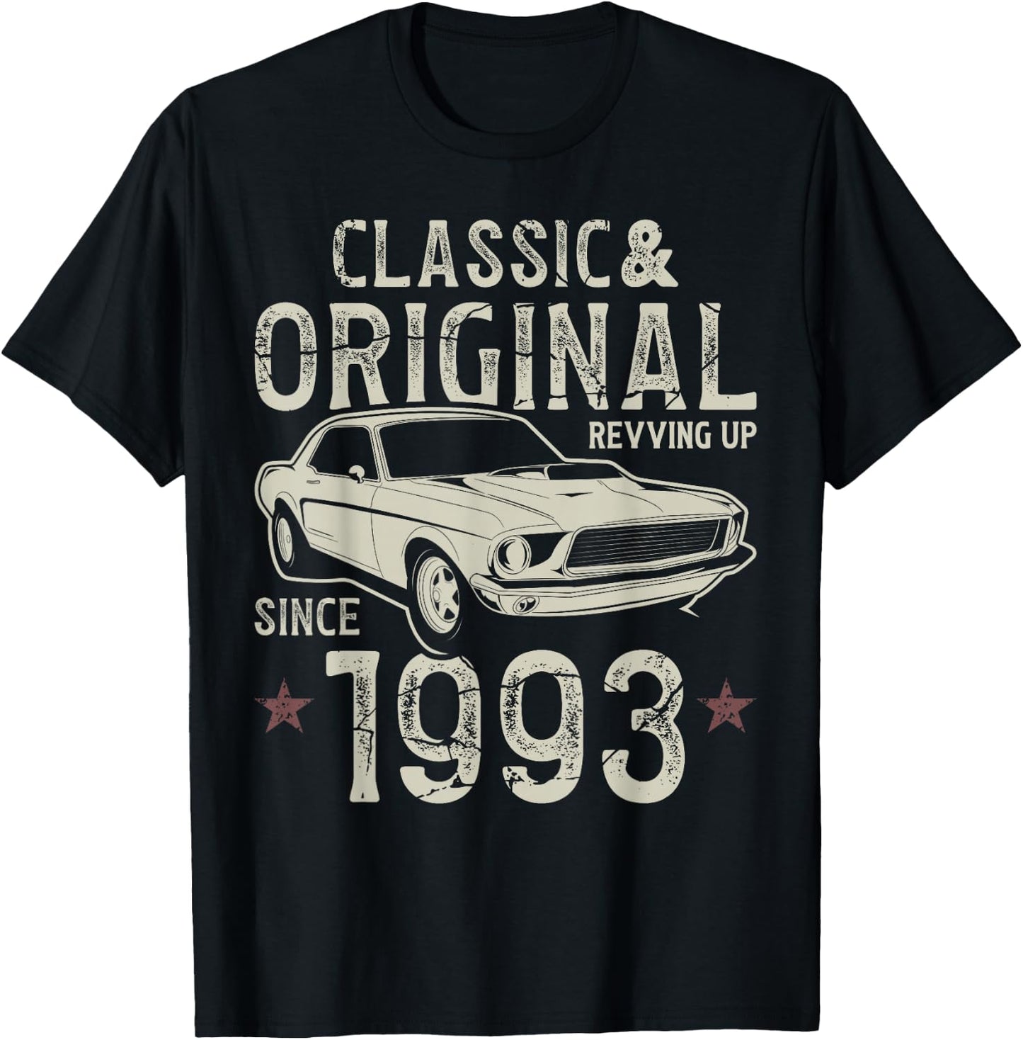 33e anniversaire 1993 Voiture classique T-Shirt - T-Shirt | Black