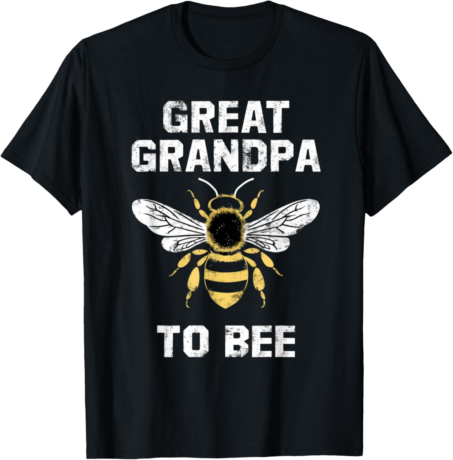 great grandpa to bee Pregnancy Announcement New Grandpa T-Shirt - T-Shirt | Black