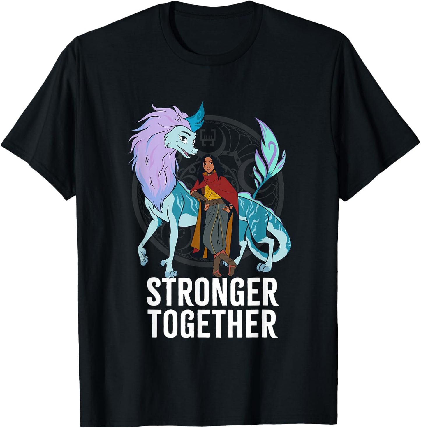 Disney Raya and the Last Dragon Warriors Stronger Together T-Shirt - T-Shirt | Black