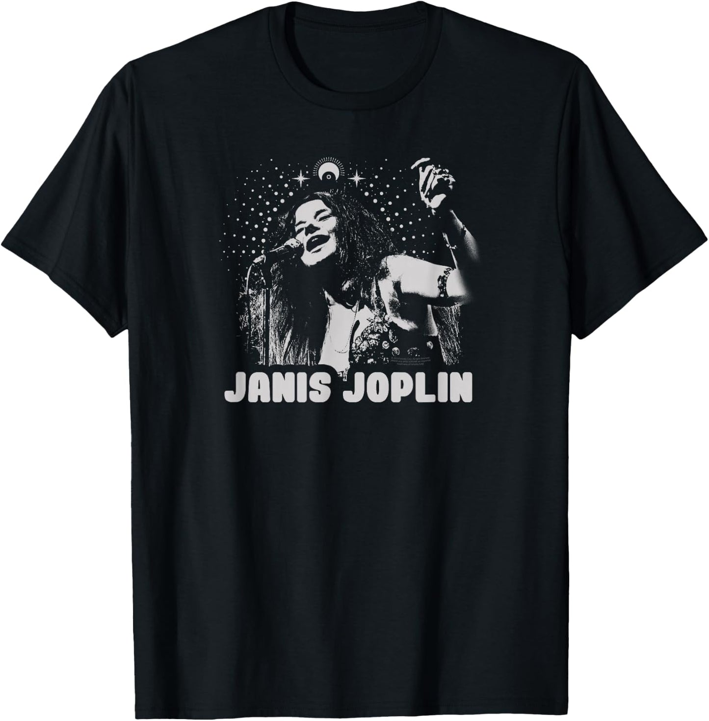 Janis Joplin Rock Music Soul Blues Spiritual Mono T-Shirt - T-Shirt | Black