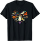 Halloween Heart Women Cute Vintage Graphic Halloween Party T-Shirt - T-Shirt | Black