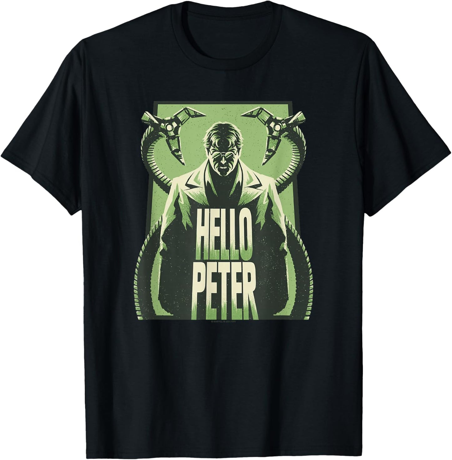 Marvel Spider-Man No Way Home Doctor Octopus Silhouette T-Shirt - T-Shirt | Black
