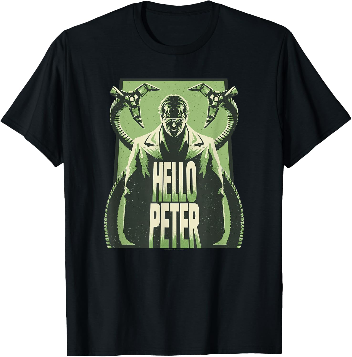 Marvel Spider-Man No Way Home Doctor Octopus Silhouette T-Shirt - T-Shirt | Black
