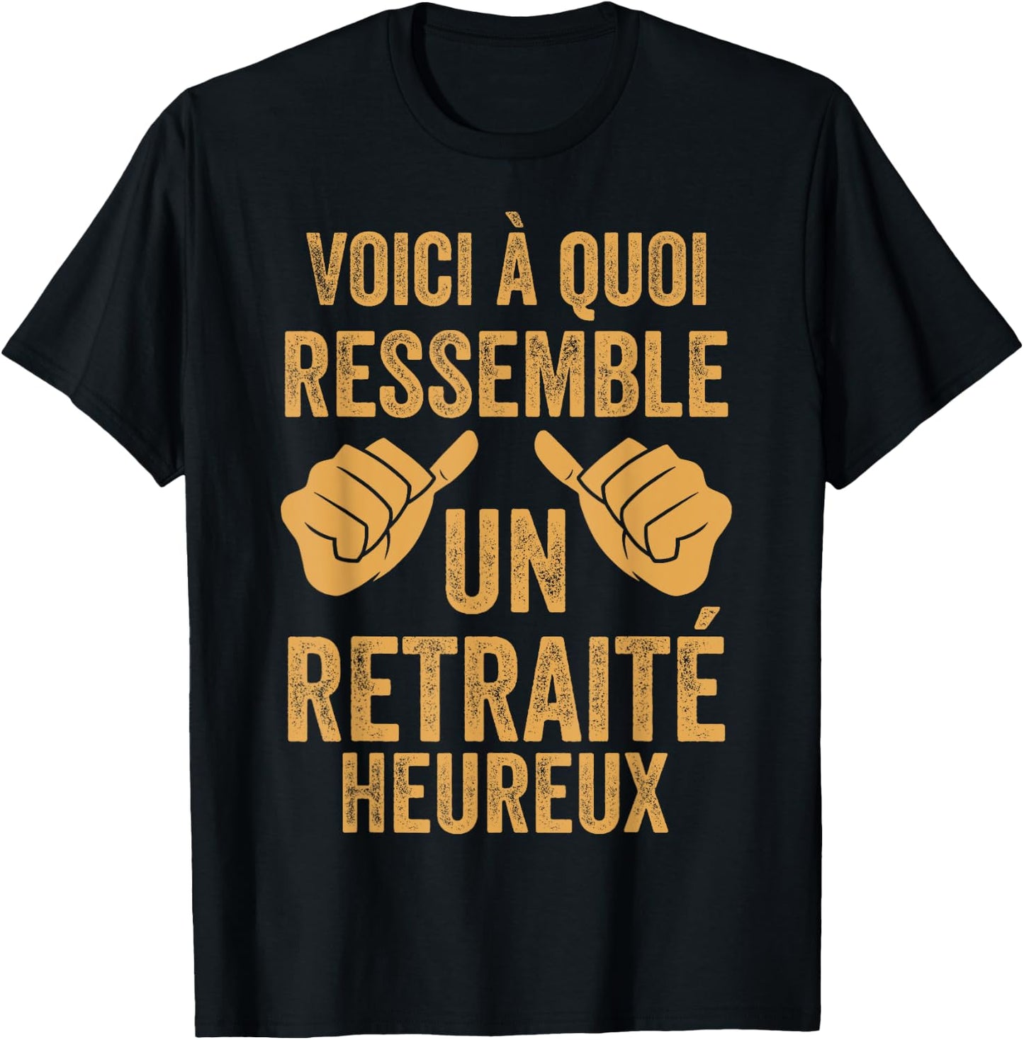 Funny Retirement Man What A Happy Pensioner Looks Like T-Shirt - T-Shirt | Black