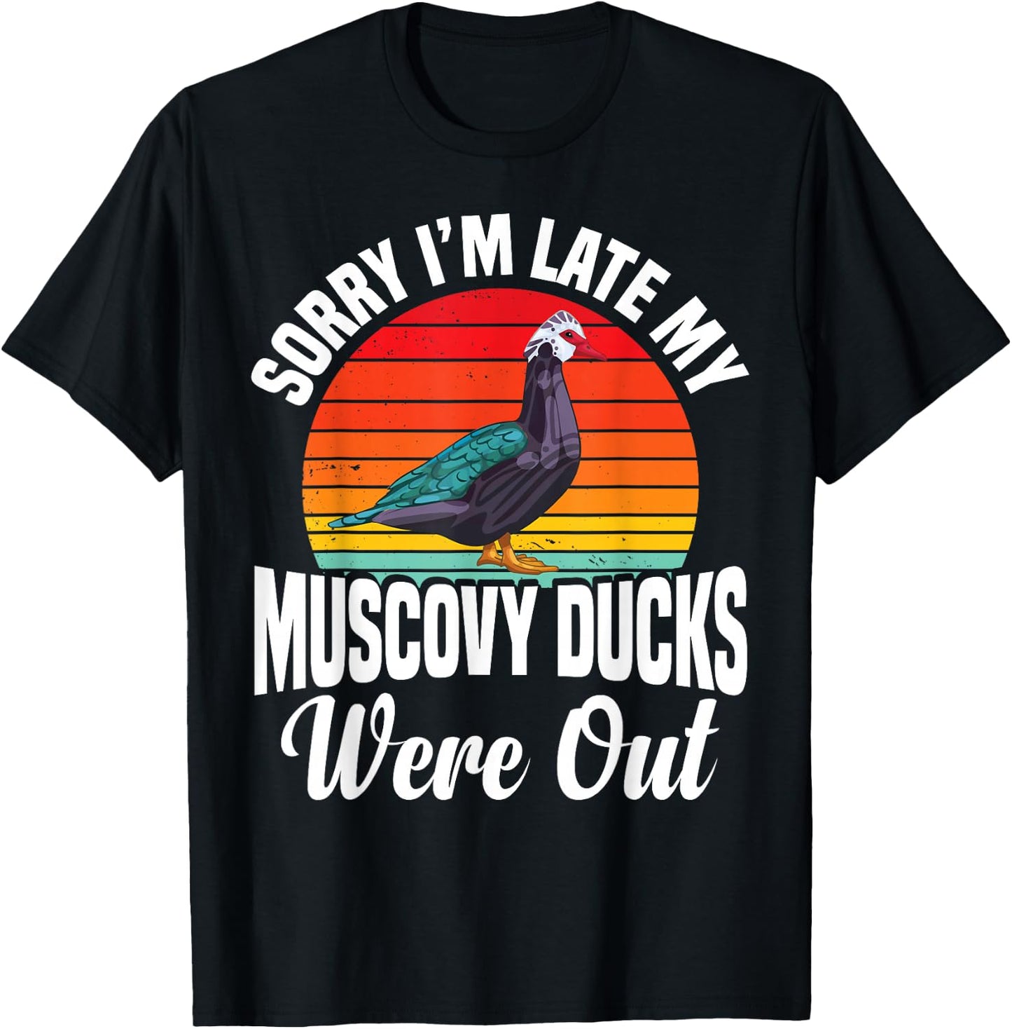 Muscovy Duck Dad Muscovy Duck Food Costume Muscovy Ducks T-Shirt - T-Shirt | Black