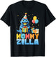 Mommyzilla Funny Monster Kaiju Family Matching Birthday Mom T-Shirt - T-Shirt | Black