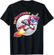 Unbelievable Unicorn Jetpack Moon Adventure T-Shirt - T-Shirt | Black
