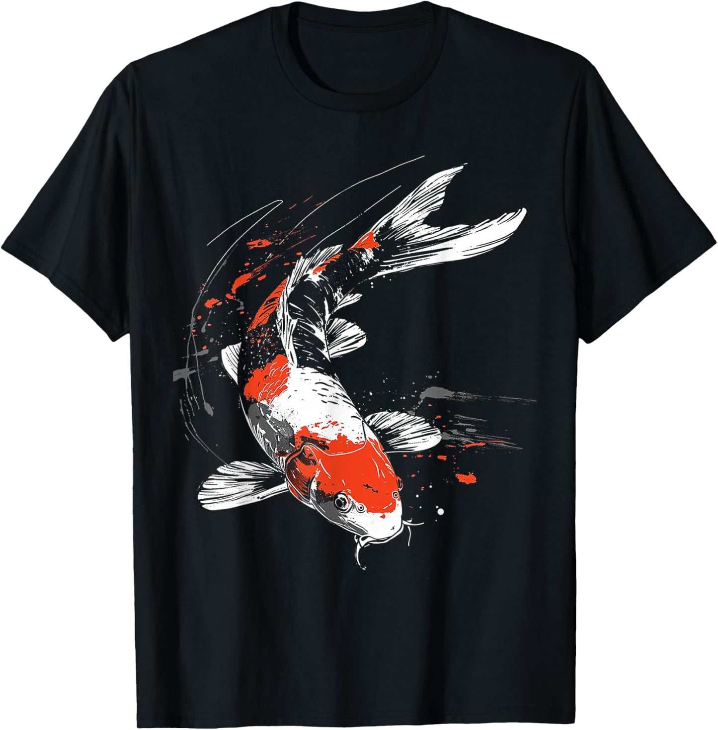 Koi Fisch Tier Grafik Kunst Koi Fisch T-Shirt - T-Shirt | Black