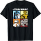 Star Wars Droids and Ships White , black T-Shirt - T-Shirt | Black